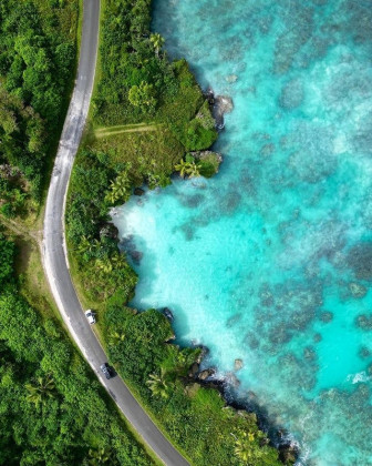 Les routes de Maré sont splendides vues...
