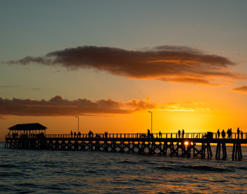 Adelaide sunset Adelaide beach sunset