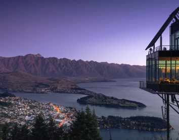 Queenstown Queenstown vue de haut Sunset