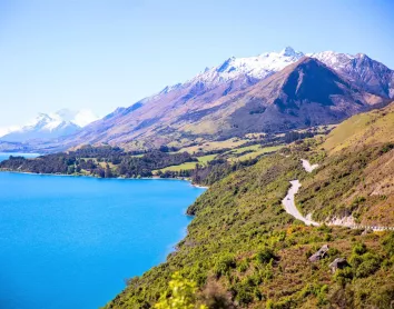 Montagne Queenstown Neige Route Paysage