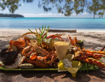 Snack Ile des Pins Langouste Vue sur mer